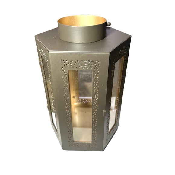 Yankee Candle 1614613 Bronze Lantern Renaissance Large Jar Candle Holder - Picture 1 of 2